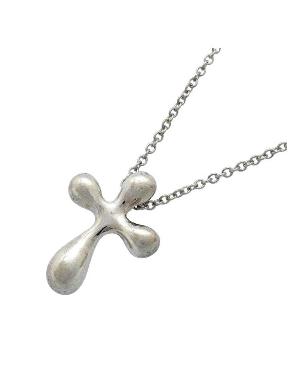 Tiffany & Co Necklace Small Cross 925 Sterling Silver